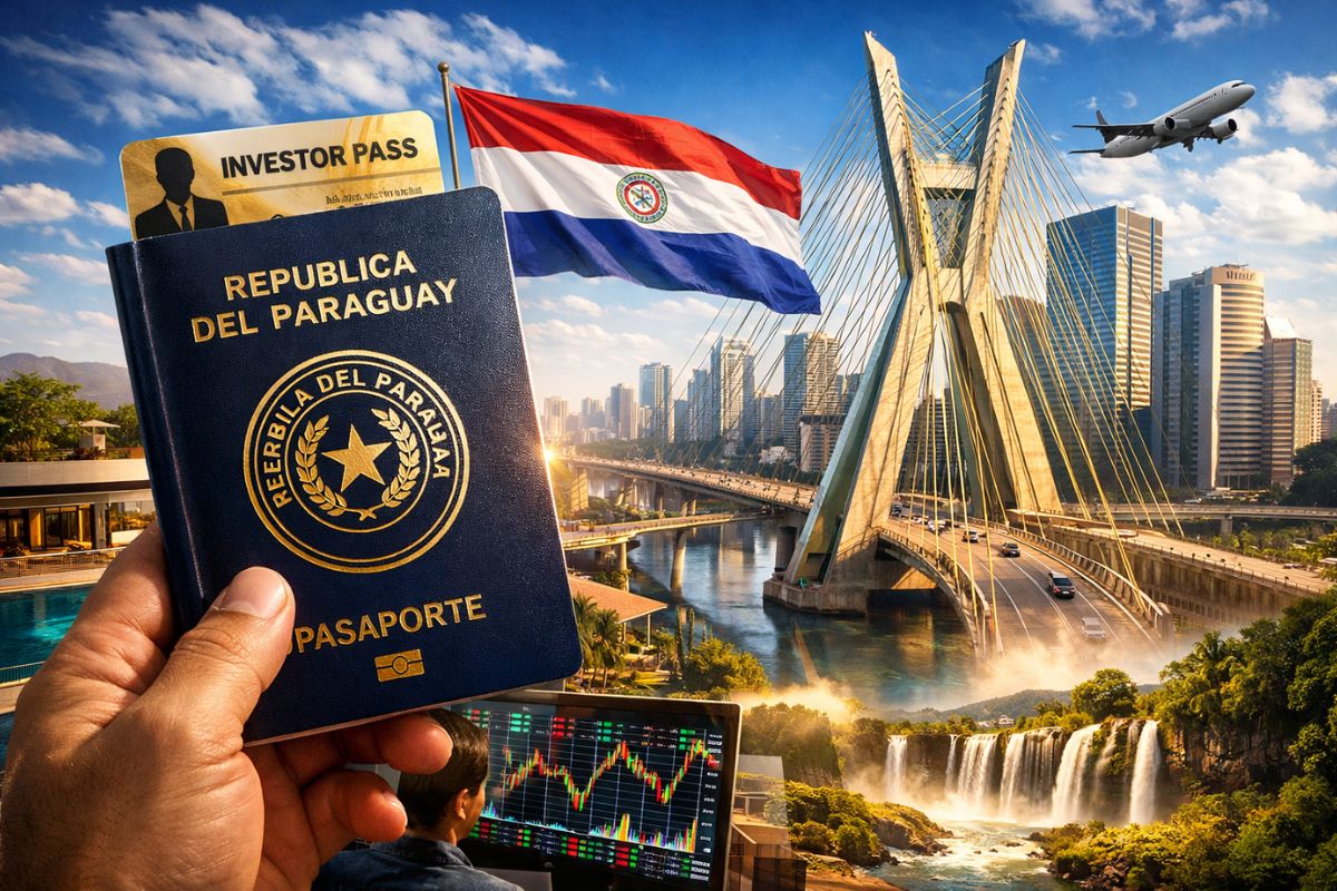 Vista aérea do Paseo La Galeria em Assunção, Paraguai